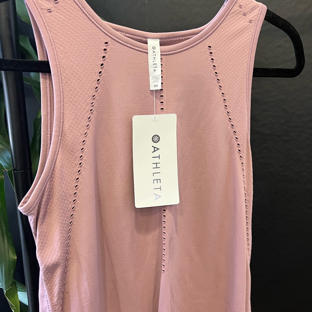 Athleta Foothill Tank XS Mauve light Purple NWT